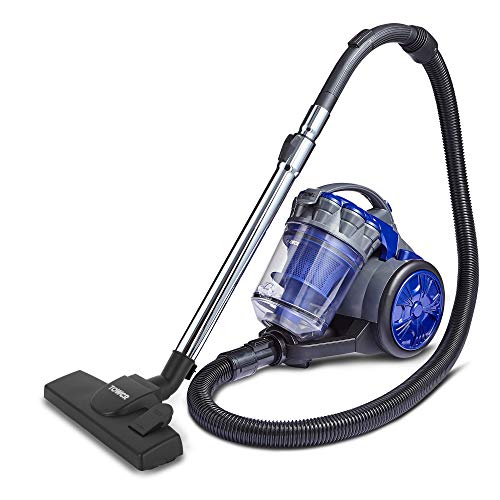 Tower TXP10PET Cylinder Vacuum Cleaner 700 W 2-in-1, Includes Turbo Pet Fur And Crevice Tool, HEPA Filter, Blue, 2 Litre Capacity