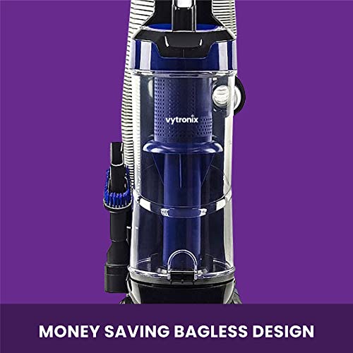 VYTRONIX VUP750 Bagless Upright Vacuum Cleaner | Powerful 750W Cyclonic Vacuum With 2.5L Capacity | 2m Flexible Hose, 5m Power Cord & Onboard Tool Storage