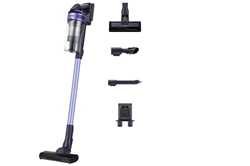Samsung Jet 60 Turbo VS15A6031R4 Cordless Vacuum Cleaner, Max 150W Suction Power 40 min battery life, 2 in 1 flexible charger, compatible with clean station, Violet