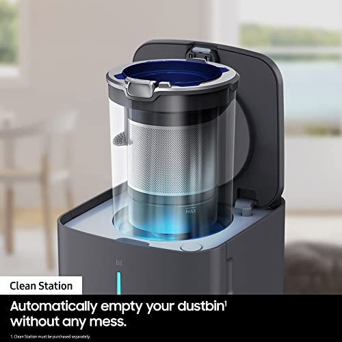 Samsung Jet 60 Turbo VS15A6031R4 Cordless Vacuum Cleaner, Max 150W Suction Power 40 min battery life, 2 in 1 flexible charger, compatible with clean station, Violet