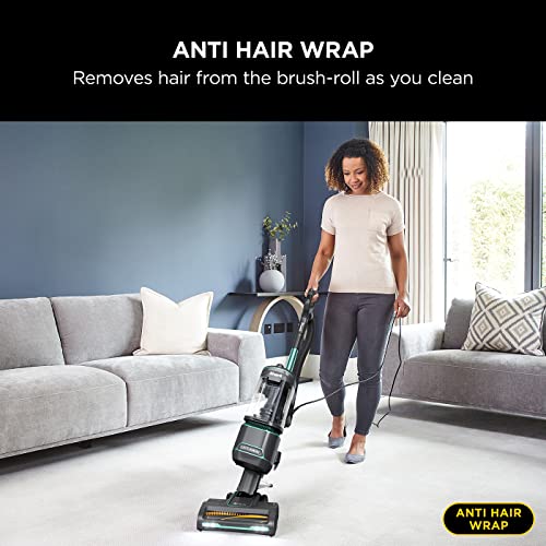 Shark Anti Hair Wrap Upright Vacuum Cleaner [NZ690UK] Powered Lift-Away, Anti-Allergen, Turquoise