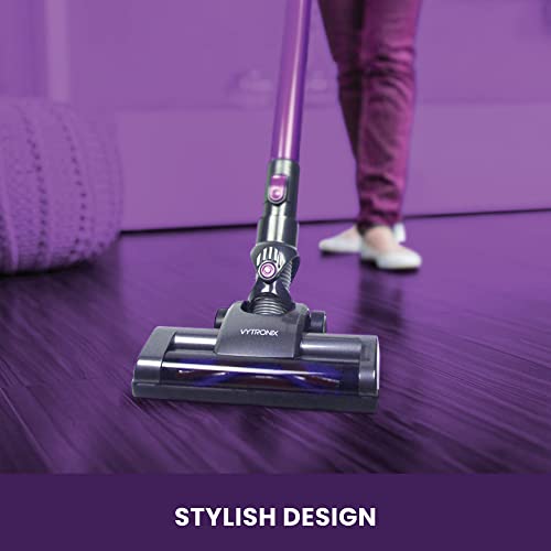 VYTRONIX NIBC22 Cordless Vacuum Cleaner 22.2V | 45 Minute Run Time | 3-in-1 Upright Handheld Stick Vacuum | Rechargeable Lithium-Ion Battery | Lightweight 2.3kg