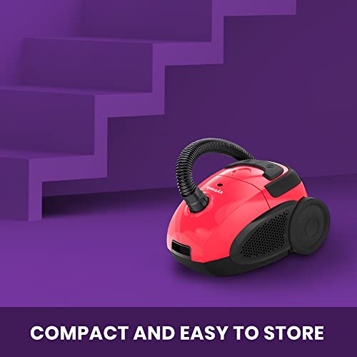 VYTRONIX RBC02 Bagged Cylinder Vacuum Cleaner, 800w High Power Motor, Compact and Lightweight Vacuum and Carpet Cleaner, High Filtration Dust Bag, Removes Dust, Dirt and Allergens