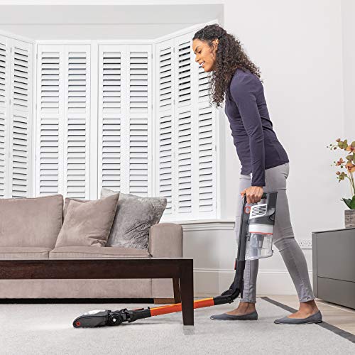 Shark Cordless Stick Vacuum Cleaner [IZ201UK] 40 Minute Run Time*, Anti Hair Wrap, Orange