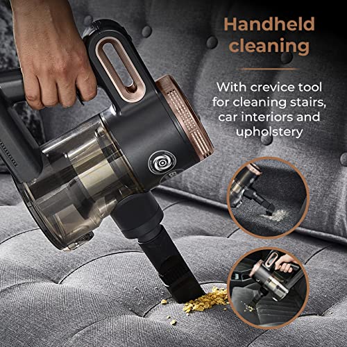 Tower T513005BLG Pro RXEC20 Corded 3-in-1 Vacuum Cleaner with Cyclonic Suction, Built-in HEPA 13 and Detachable Handheld Mode, Rose Gold