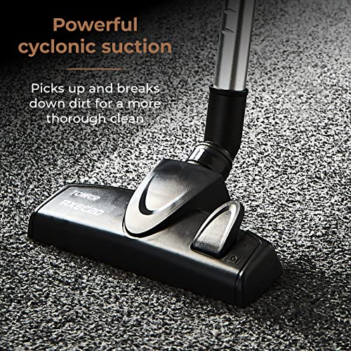 Tower T513005BLG Pro RXEC20 Corded 3-in-1 Vacuum Cleaner with Cyclonic Suction, Built-in HEPA 13 and Detachable Handheld Mode, Rose Gold