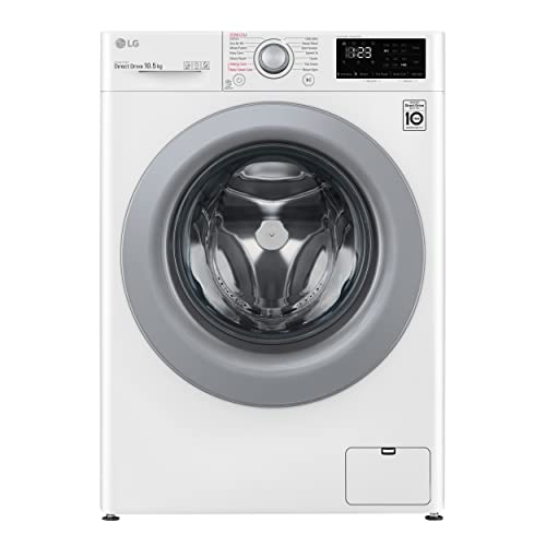 LG V3 F4V310WSE Steam 10.5kg Freestanding Washing Machine