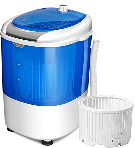GiantexUK 2-in-1 Mini Washing Machine, Single Tub Washer and Spin Dryer with Timing Function, Portable Laundry Machine for Travel Camping Dormitory and Apartments