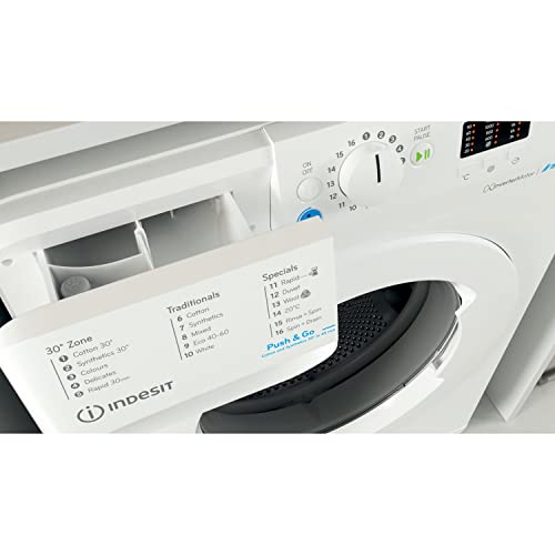 Indesit BWA 81485X W UK N Freestanding Washing Machine, 8kg load, rpm, White