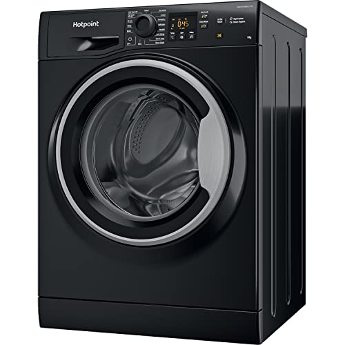 Hotpoint NSWM 965C BS UK N Freestanding Washing Machine, 9kg load, 1600rpm, Black