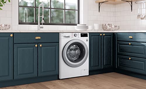 LG V3 F4V310WSE Steam 10.5kg Freestanding Washing Machine