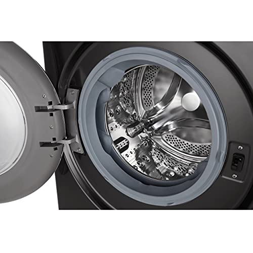 LG F6V1010BTSE Freestanding Washing Machine 10.5L 1600RPM Black Steel