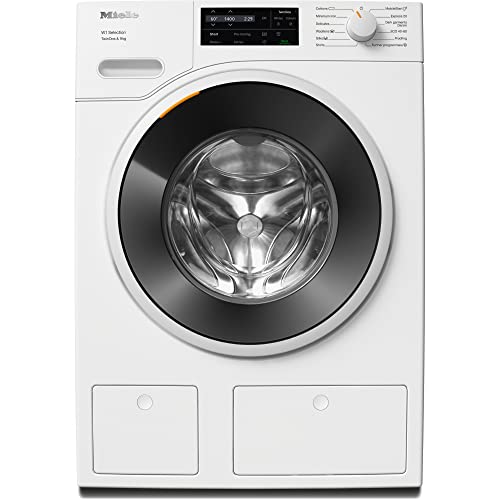 Miele WSG663 WCS 9 kg Washing Machine - Freestanding, Quiet Front-Loading Washer with 1400 rpm Spin, TwinDos and Pre-Ironing, A Rated Energy Efficiency, in Lotus White