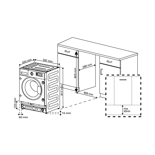 7kg 1200rpm Integrated Washing Machine