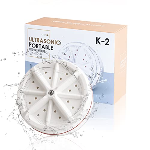 Tam88 RV01 Mini Washing Machine, Portable Washing Machines, Ultrasonic Turbine Removes Dirt Washer with USB Powered, Suitable for Home Camping Travel Business Trip RV Apartment