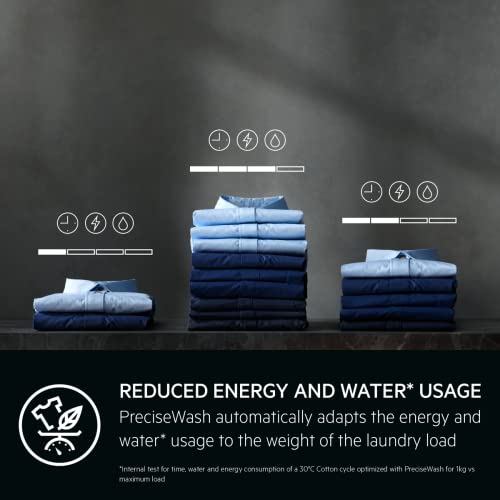 AEG 7000 Series Washing Machine LFR74164UC, UniversalDose ProSteam Freestanding Washing Machine using 96% less water, Large Capacity, 10kg Load, 1600rpm Spin, Energy Class A, White