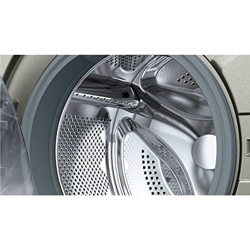 Bosch WAN282X1GB Washing Machine 8kg Capacity, AllergyPlus & SpeedPerfect, 1400 rpm spin, Silver Inox, Serie 4, Freestanding