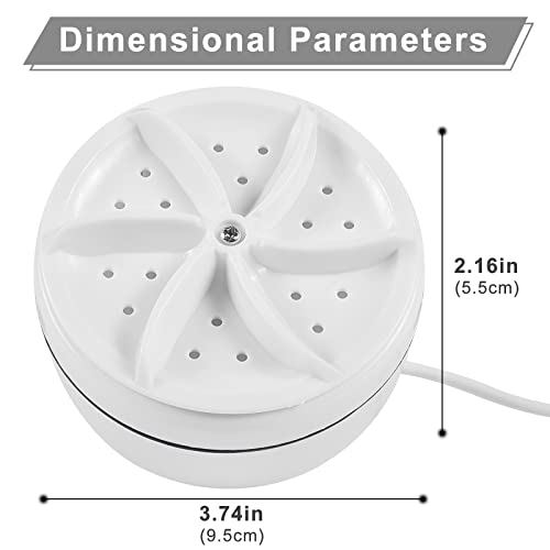 FGen Mini Turbine Washing Machine, Portable Mini Washing Machine, with USB Power Supply for Dorm, Home, Travel, Camping
