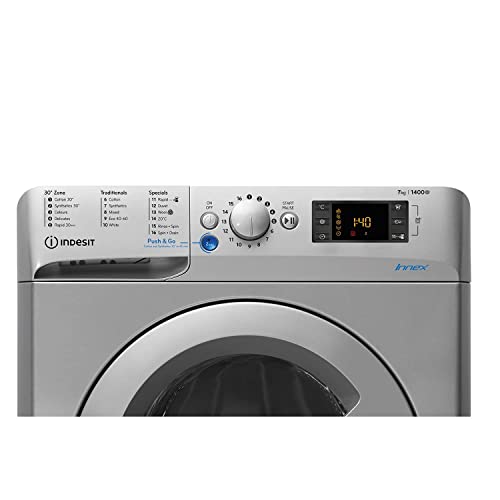 Indesit Freestanding BWE71452SUKN 7kg 1400RPM Washing Machine - Silver