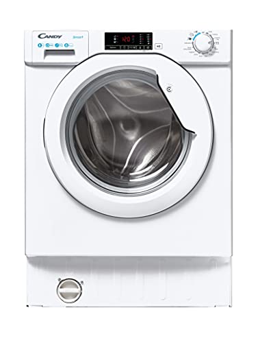 Candy CBW48D1E Integrated Washing Machine, 8KG, 1400 RPM, White