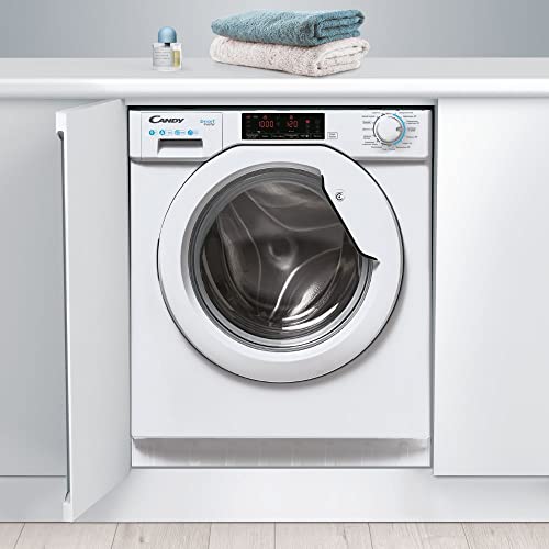 Candy CBW48D1E Integrated Washing Machine, 8KG, 1400 RPM, White