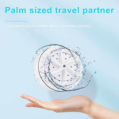 FGen Mini Turbine Washing Machine, Portable Mini Washing Machine, with USB Power Supply for Dorm, Home, Travel, Camping
