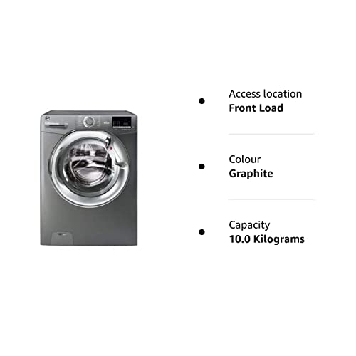 Hoover H3WS4105DACGE 10KG 1400RPM Graphite Washing Machine