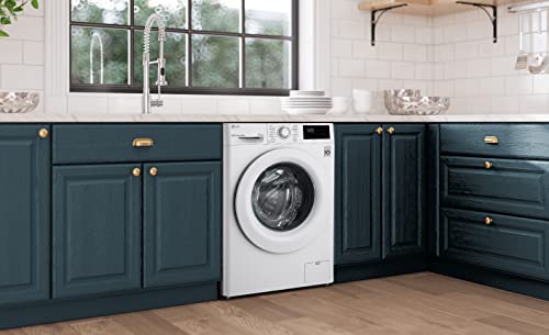 LG V3 F4V308WNW AI DD 9kg Freestanding Washing Machine