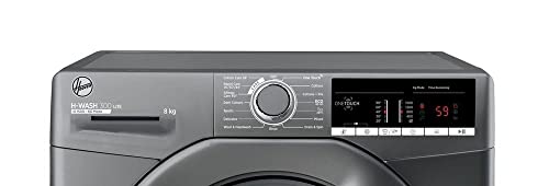 Hoover H3W58TGGE 8kg 1500 Spin Washing Machine - Graphite - D Energy Rated