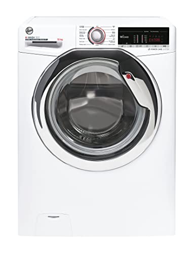 Hoover H3WS4105TACE-80 10Kg 1400 Rpm Freestanding Washing Machine, WIFI, Steam, White with Chrome door 31011035