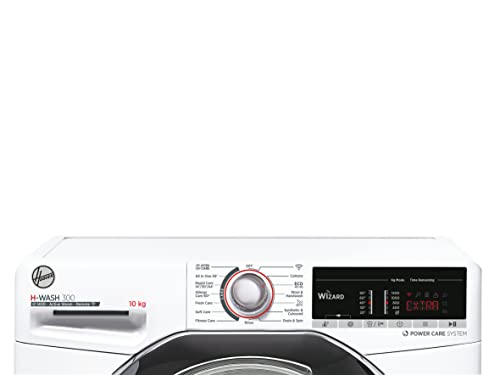 Hoover H3WS4105TACE-80 10Kg 1400 Rpm Freestanding Washing Machine, WIFI, Steam, White with Chrome door 31011035