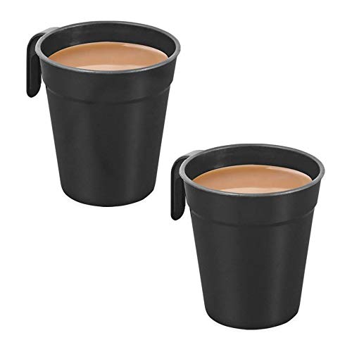 0.5 Litre Compact 600W Dual Voltage Black Travel Kettle with 2 Cups | 110V / 240V