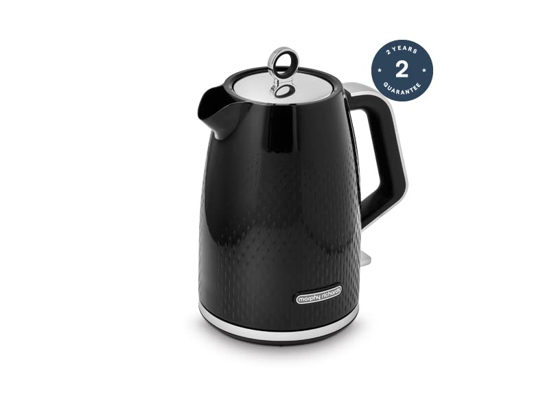 Morphy Richards Verve Black Jug Kettle - 1.7L - Rapid Boil - Limescale Filter - Plastic - 103010