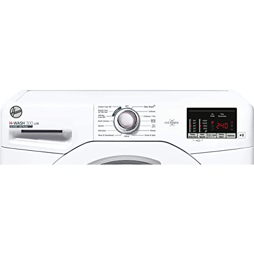Hoover H-Wash 300 H3W4102DE Freestanding Washing Machine, Large Capacity, 10 kg Load, 1400 rpm, White
