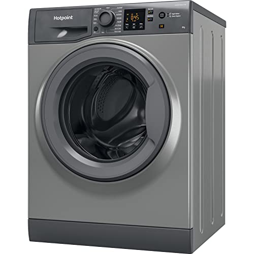 Freestanding Washing Machine, 8kg load, 1600rpm, Graphite