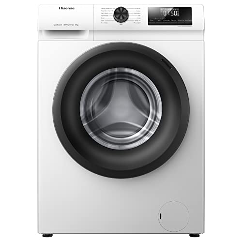 Hisense-WFQP6012EVM-Freestanding-6 KG-Front Load Durable Inverter Washing Machine-Steam Wash-Quick Wash-15 Washing Programs-1200 RPM-White-Energy Rating C