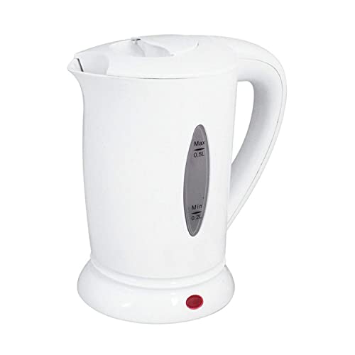 Compact 0.5 Litre Dual Voltage Electric Travel Kettle with Two Cups