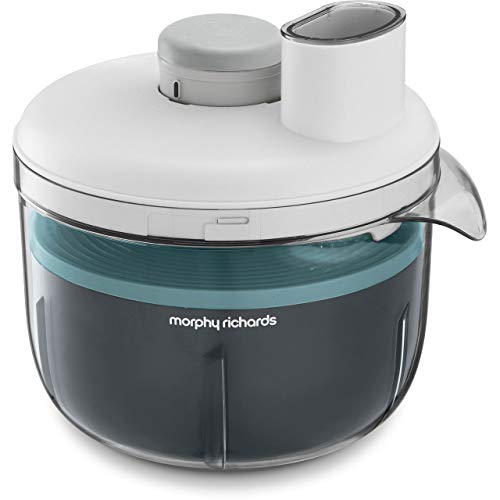 Morphy Richards 401012 Prepstar Food Processor for Innovative Meal Prep with All in One Easy Storage Solution, BPA Free Mixing Bowl, 350 W, White