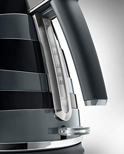 De'Longhi Avvolta Kettle, anti-scale filter, 1.7 Liters, 360° swivel base, KBA3001.BK, Black