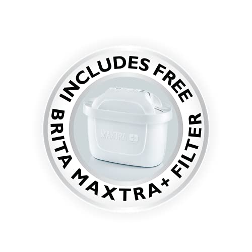 Russell Hobbs 22851 Brita Filter Purity Electric Kettle, Illuminating Filter Kettle with Brita Maxtra+ Cartridge Included, 3000 W, 1.5 Litre, Plastic