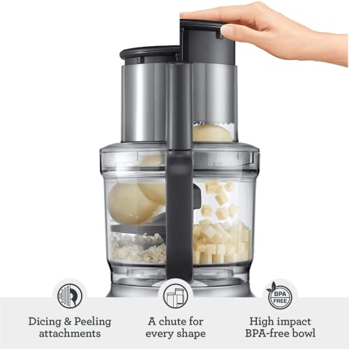 Sage SFP820BAL The Kitchen Wizz Peel and Dice, Silver