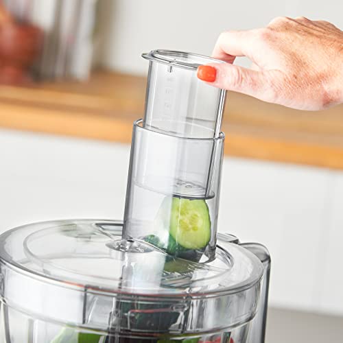 Emperial 1000W Food Processor and Blender - 3.5L Bowl, 1.8L Jug - Multifunctional 8in1 Chopper, Mixer with Dough Blade, Spatula, Shredder, Grater & Slicer - Features 2 Speeds + Pulse Control