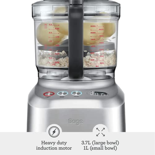 Sage SFP820BAL The Kitchen Wizz Peel and Dice, Silver