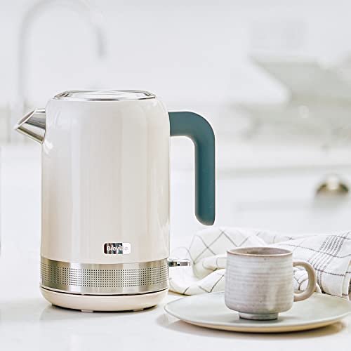 Breville High Gloss Electric Kettle | 1.7 Litre | 3kW Fast Boil | Cream, Plastic [VKT153]