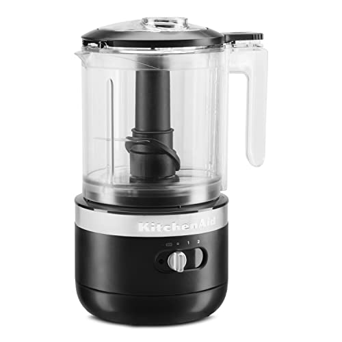 KitchenAid 1.19L Cordless Mini Food Processor - Matte Black