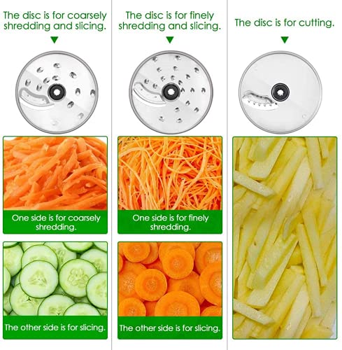 FIMEI Food Processor Multifunctional, 11 in 1 Food Processor, 1100W, 3 Speeds & Pulse Function, 3.2L Chopper, 1.5L Blender, Grinder, Citrus Juicer, Dough Hook, Shredder, Reversible Slicing, HGM-406