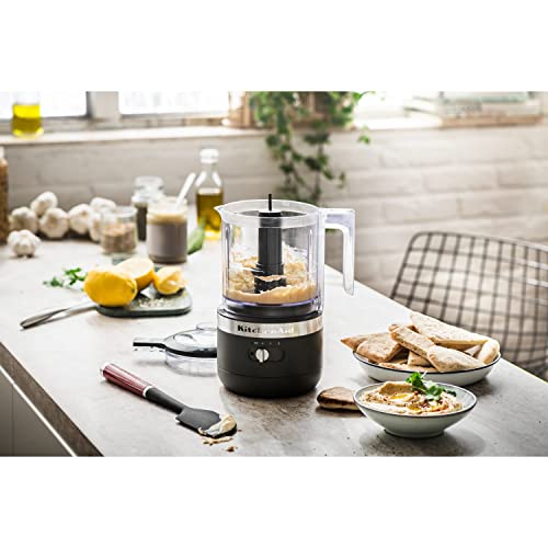 KitchenAid 1.19L Cordless Mini Food Processor - Matte Black