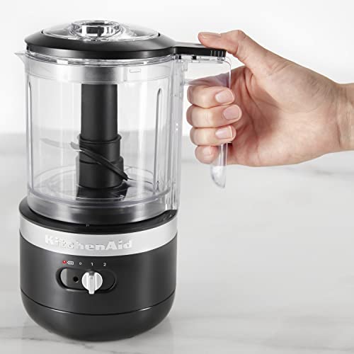 KitchenAid 1.19L Cordless Mini Food Processor - Matte Black