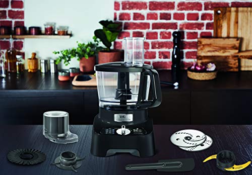 Tefal Double Force Pro DO821840 Multifunction Food Processor – 1000W / Premium Black, Plastic, 1000 W, 3 liters