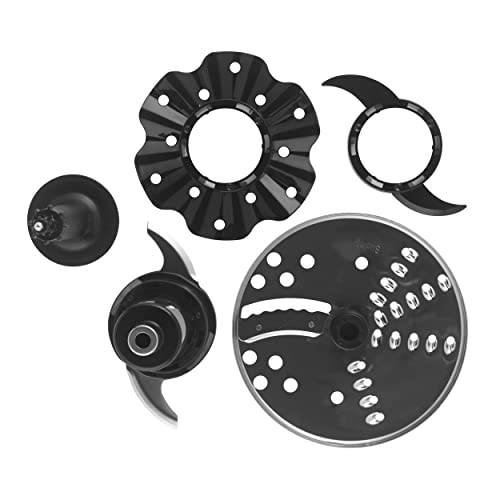 Russell Hobbs 25182 Retro Food Processor, Dishwasher Safe 1.7 L Bowl/1.5 L Jug, Retro Dial Display, With Slicing, Creaming, Dough Attachments, 2 Speed Settings And Pulse, Vintage Design, 850 W, Cream